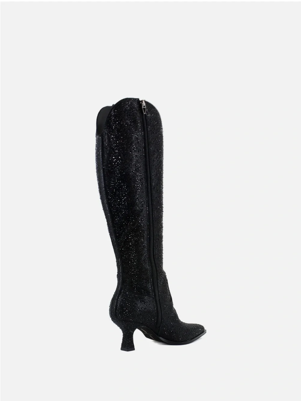 Dolce Vita Black Rhinestone Tall Western Boot